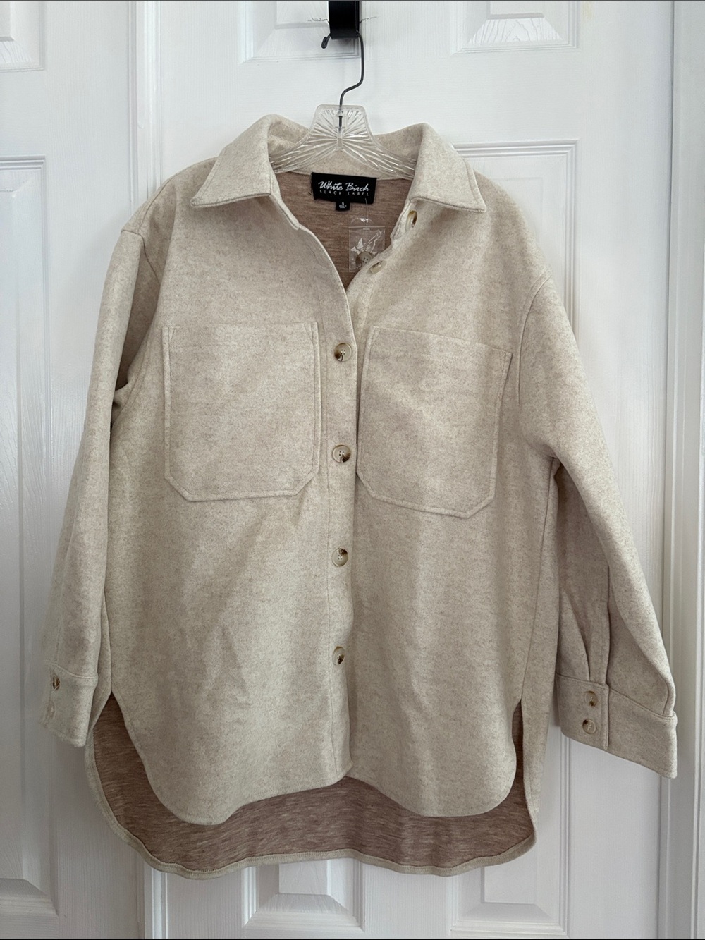 White Birch black label Cream HEAVY weight outdoor winter Shacket Jacket NWT